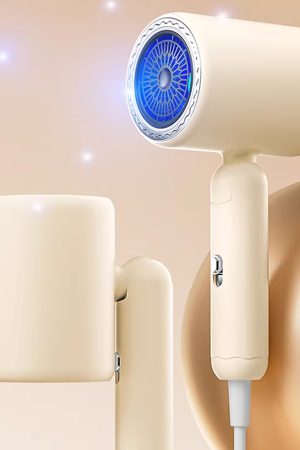 Cutefan-Electric hair dryers,Hair Dryer, 1600W Small Foldable Hair Blow Dryer, Fast Drying Travel Hair Dryer, White