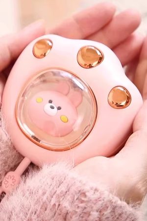 Cutefan-Electric pocket warmers for warming hands,Rechargeable Cute Cat Paw Electric Hand Warmer，Portable and Reusable Hand Warmer,with 3-6Hrs Long Lasting Heating