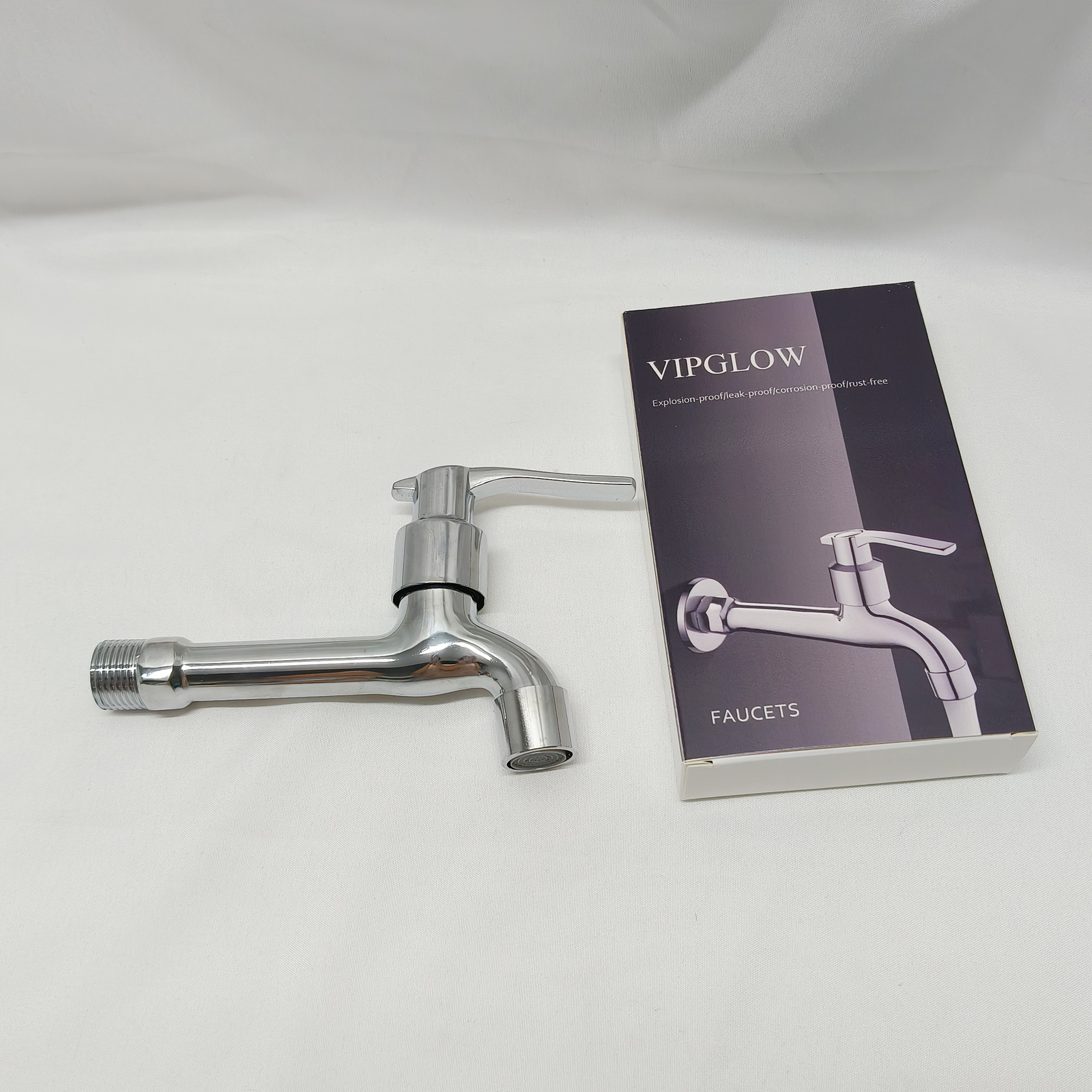VIPGLOW-Faucets,Single Hole Bathroom Faucets 1 Handle, Chrome Bathroom Sink Faucet with Metal Pop up Drain and Supply Hose, Suitable for Vanity Lavatory Restroom Remodel - Image 4