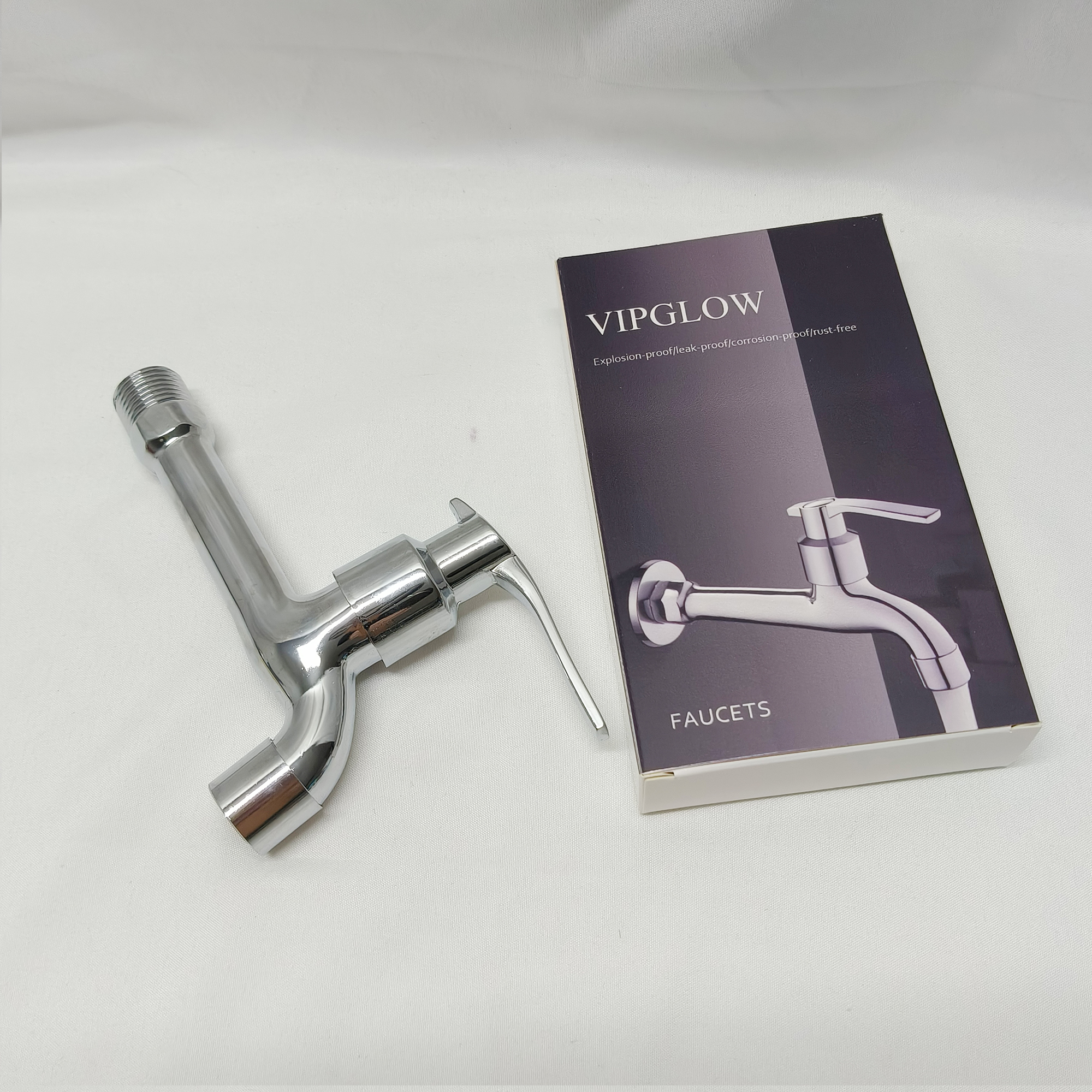 VIPGLOW-Faucets,Single Hole Bathroom Faucets 1 Handle, Chrome Bathroom Sink Faucet with Metal Pop up Drain and Supply Hose, Suitable for Vanity Lavatory Restroom Remodel - Image 5