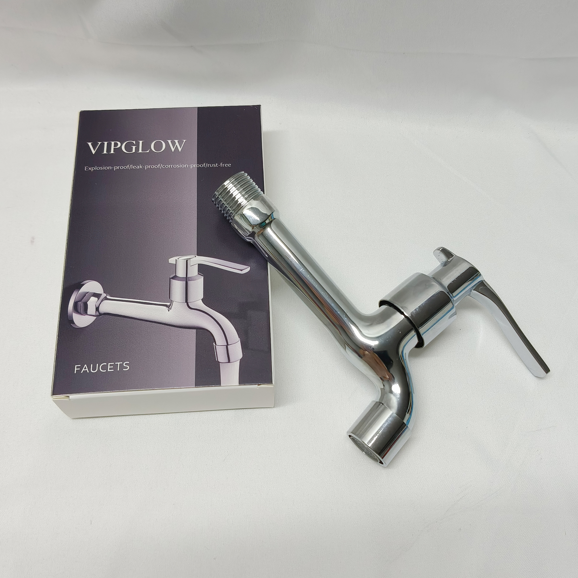 VIPGLOW-Faucets,Single Hole Bathroom Faucets 1 Handle, Chrome Bathroom Sink Faucet with Metal Pop up Drain and Supply Hose, Suitable for Vanity Lavatory Restroom Remodel - Image 6