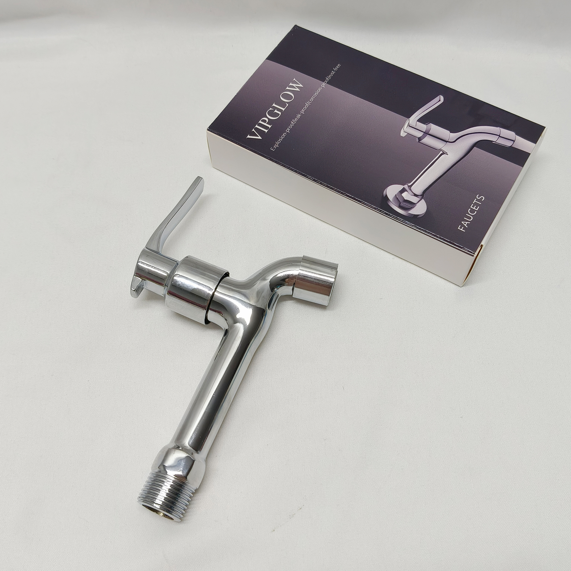 VIPGLOW-Faucets,Single Hole Bathroom Faucets 1 Handle, Chrome Bathroom Sink Faucet with Metal Pop up Drain and Supply Hose, Suitable for Vanity Lavatory Restroom Remodel - Image 7