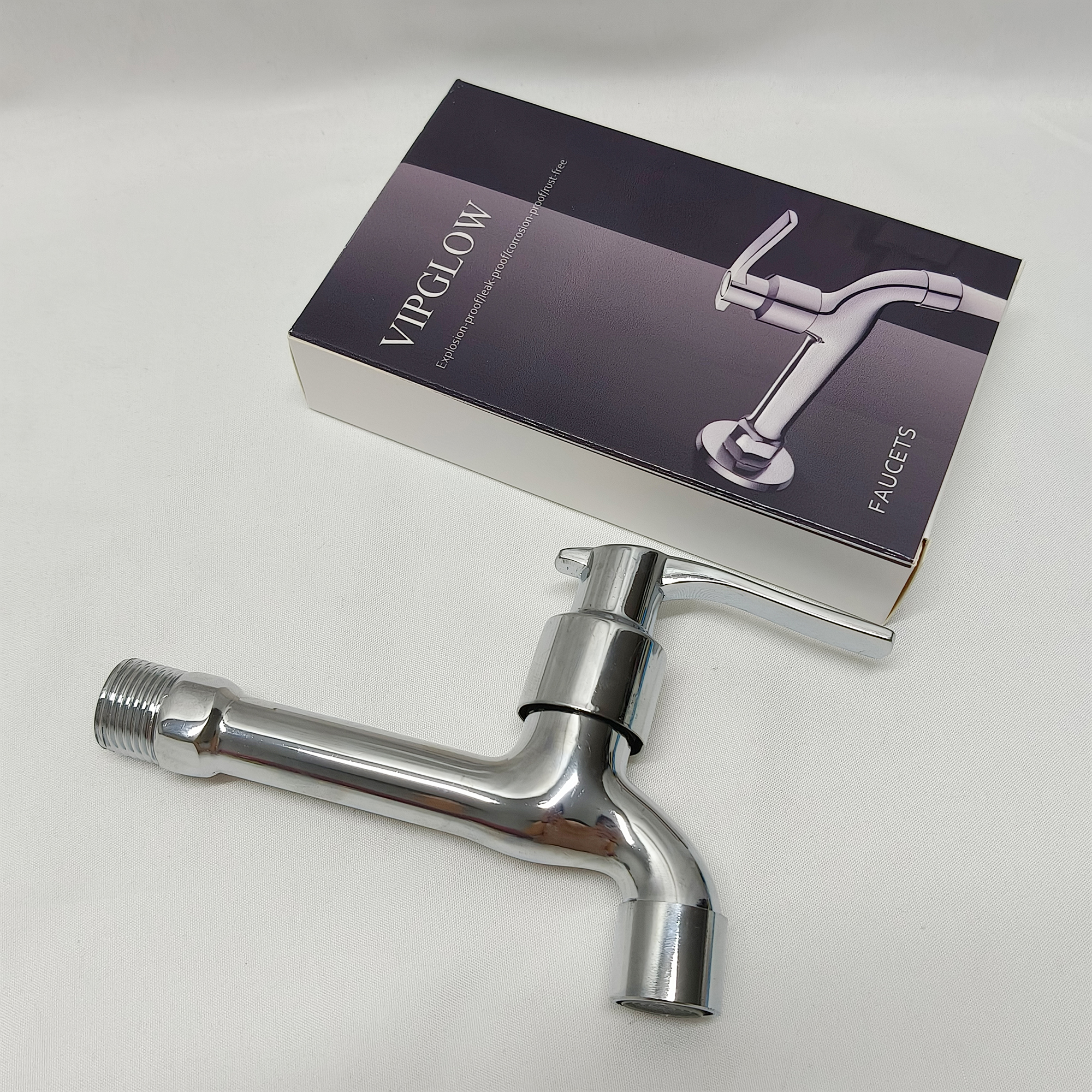 VIPGLOW-Faucets,Single Hole Bathroom Faucets 1 Handle, Chrome Bathroom Sink Faucet with Metal Pop up Drain and Supply Hose, Suitable for Vanity Lavatory Restroom Remodel - Image 8